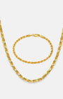 Rope Chain 4mm Gold Set