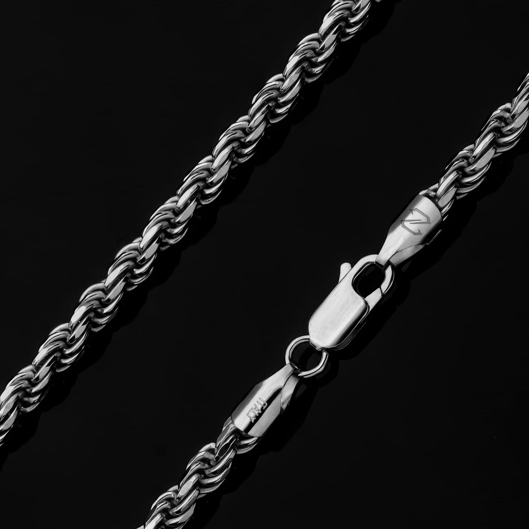 Rope Chain 4mm Silver Clasp