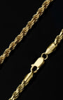 Rope Chain Bracelet 2.5mm Gold Clasp