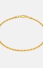 Rope Chain Bracelet 2.5mm Gold
