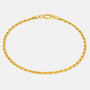 Rope Chain Bracelet 2.5mm Gold