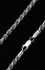 Rope Chain Bracelet 2.5mm Silver Clasp