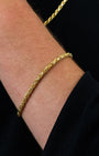 Rope Chain Bracelet 4mm Gold Model