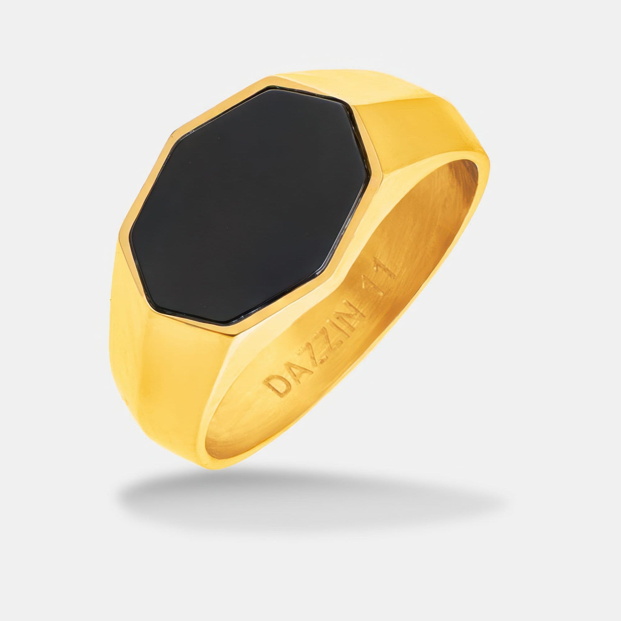 Signet Elongated Ring Gold