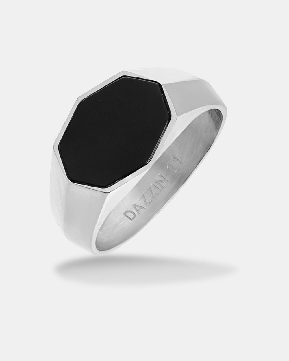 Signet Elongated Ring Silver