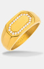 Signet Ice Ring Gold