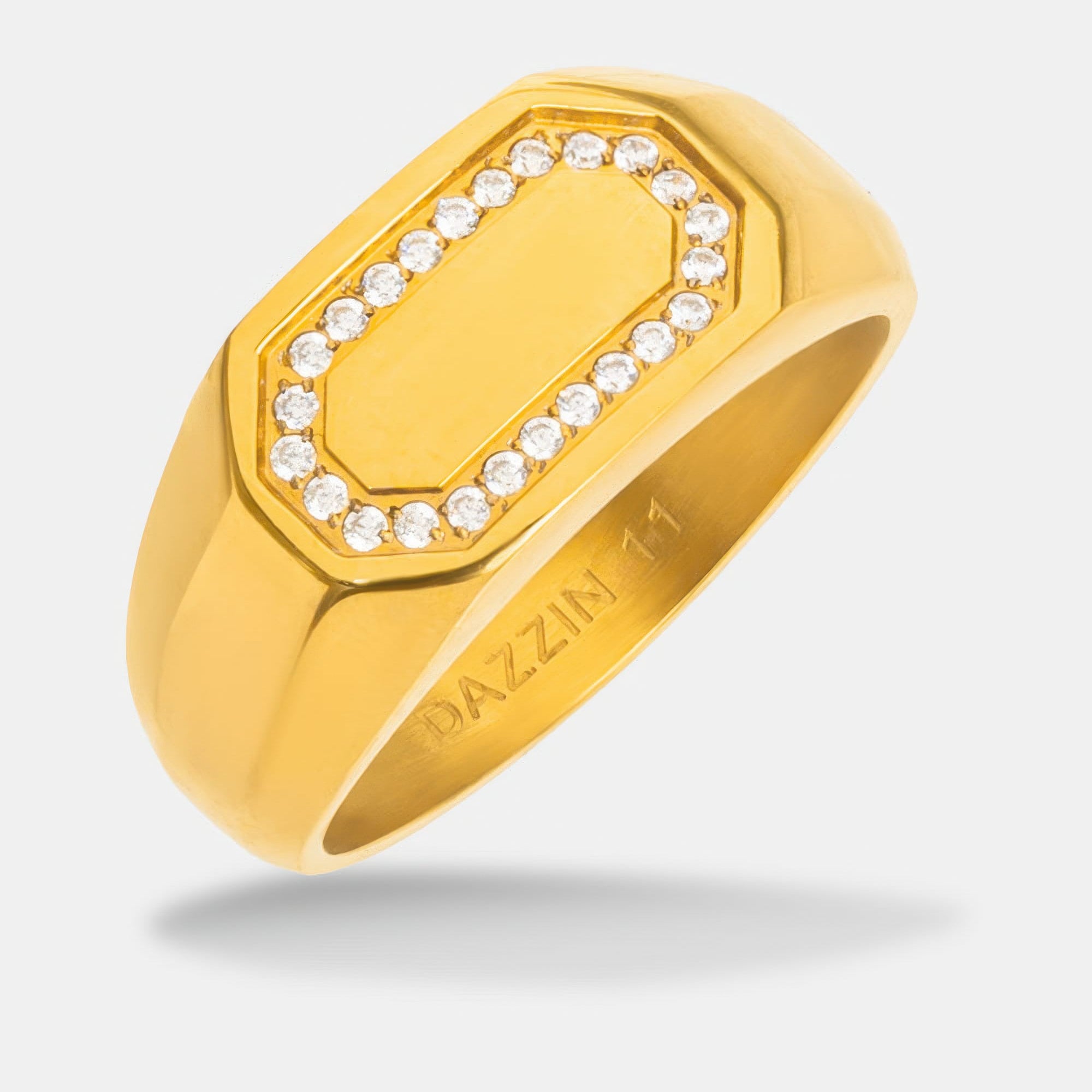 Signet Ice Ring Gold