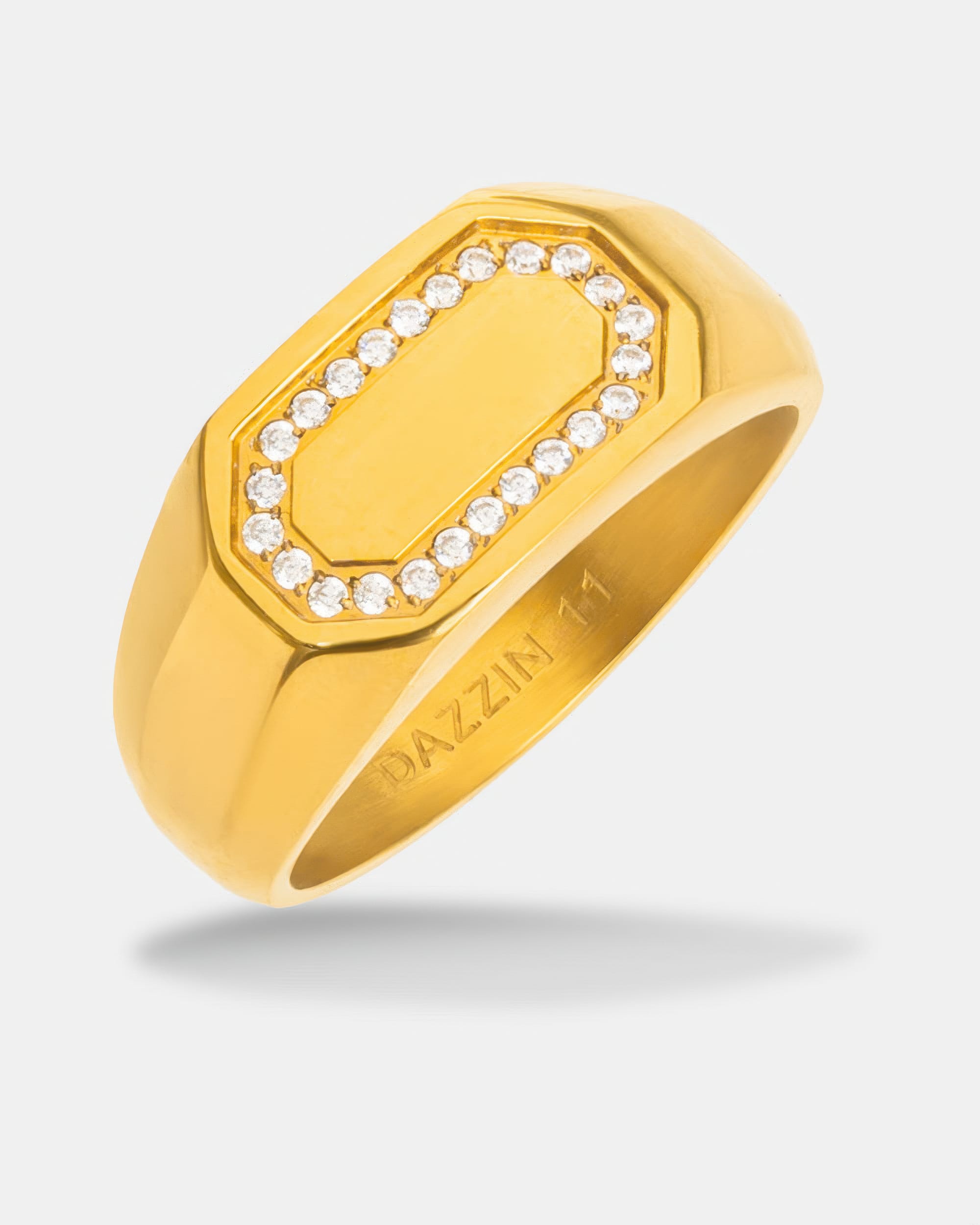 Signet Ice Ring Gold