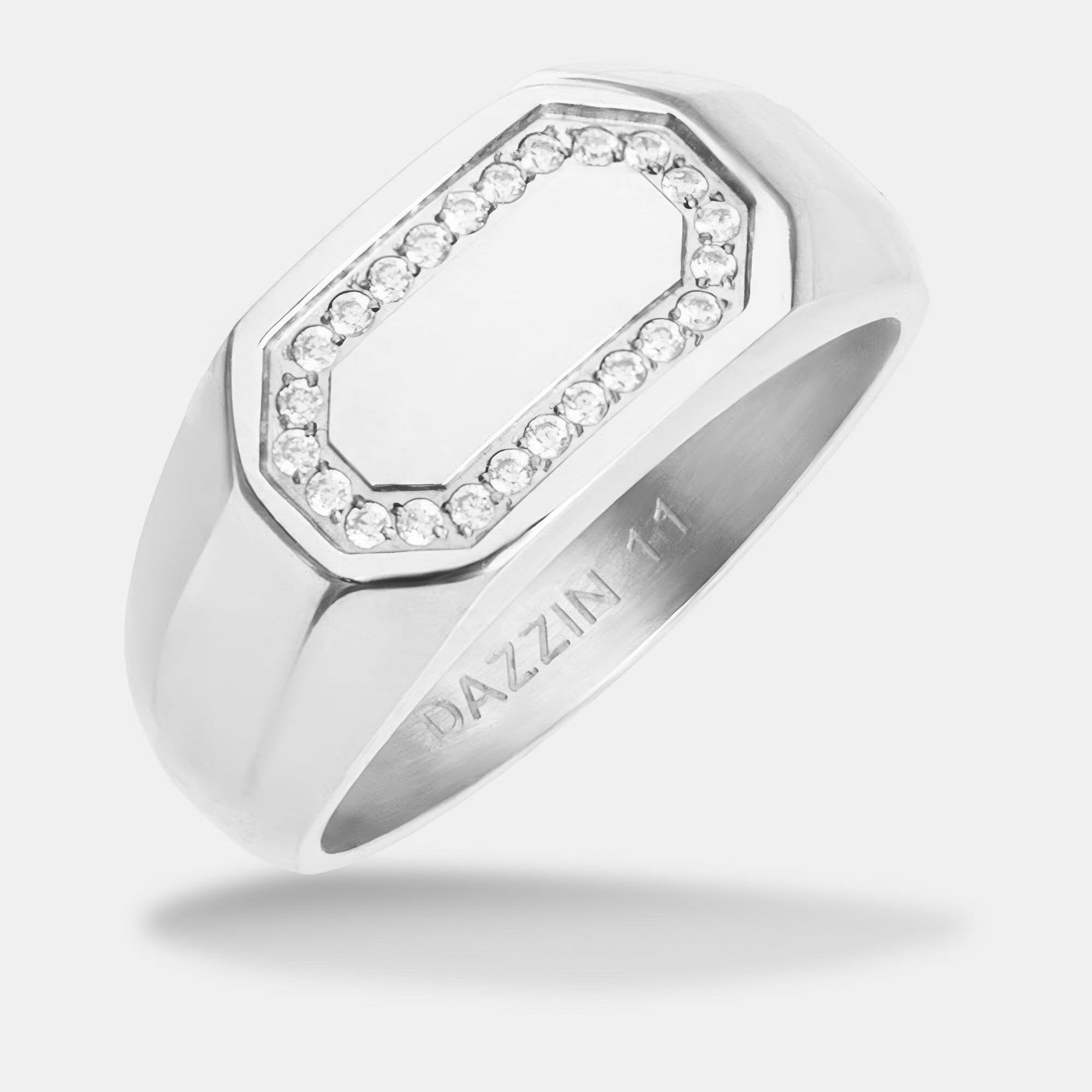Signet Ice Ring Silver