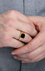 Signet Square Ring Gold Model